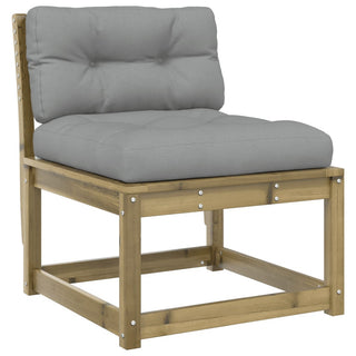 vidaXL Garden Sofa with Cushions Impregnated Wood Pine - Sofa In Store