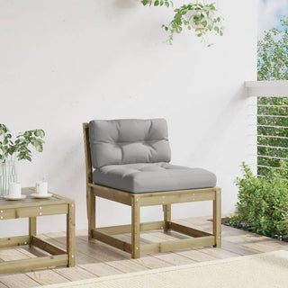 vidaXL Garden Sofa with Cushions Impregnated Wood Pine - Sofa In Store