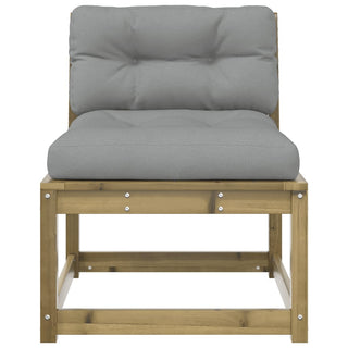 vidaXL Garden Sofa with Cushions Impregnated Wood Pine - Sofa In Store
