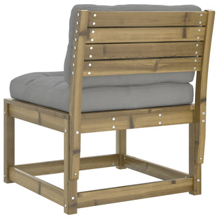 vidaXL Garden Sofa with Cushions Impregnated Wood Pine - Sofa In Store