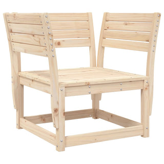 vidaXL Garden Sofa Armrest with Cushions Solid Wood Pine - Sofa In Store