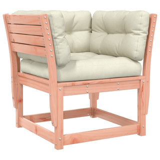 vidaXL Garden Sofa Armrest with Cushions Solid Wood Douglas - Sofa In Store