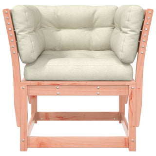 vidaXL Garden Sofa Armrest with Cushions Solid Wood Douglas - Sofa In Store