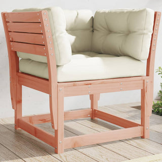 vidaXL Garden Sofa Armrest with Cushions Solid Wood Douglas - Sofa In Store