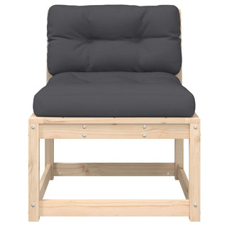 vidaXL Garden Sofas with Cushions 2pcs Solid Wood Pine - Sofa In Store