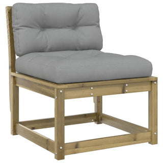 vidaXL Garden Sofas with Cushions 2pcs Impregnated Wood Pine - Sofa In Store