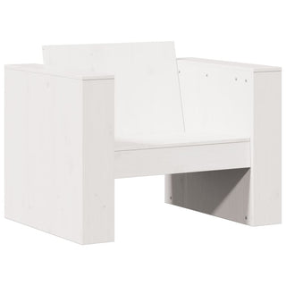vidaXL Garden Sofa White 79x60x62 cm Solid Wood Pine - Sofa In Store