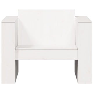 vidaXL Garden Sofa White 79x60x62 cm Solid Wood Pine - Sofa In Store