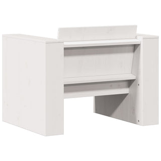 vidaXL Garden Sofa White 79x60x62 cm Solid Wood Pine - Sofa In Store