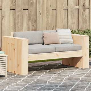 vidaXL Garden Sofa 2-Seater 134x60x62 cm Solid Wood Pine - Sofa In Store
