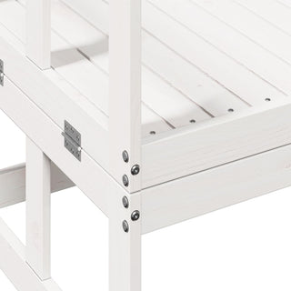 vidaXL Garden Sofa Bench Extendable White Solid Wood Pine - Sofa In Store
