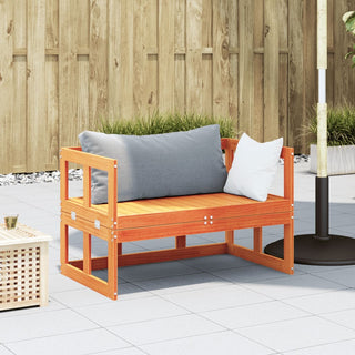 vidaXL Garden Sofa Bench Extendable Wax Brown Solid Wood Pine - Sofa In Store