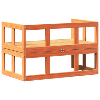 vidaXL Garden Sofa Bench Extendable Wax Brown Solid Wood Pine - Sofa In Store