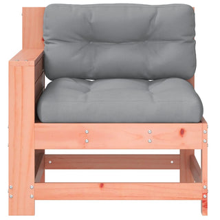 vidaXL Garden Armrest Sofa with Cushion Solid Wood Douglas - 844917 - Sofa In Store