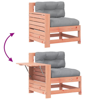 vidaXL Garden Armrest Sofa with Cushion Solid Wood Douglas - 844917 - Sofa In Store