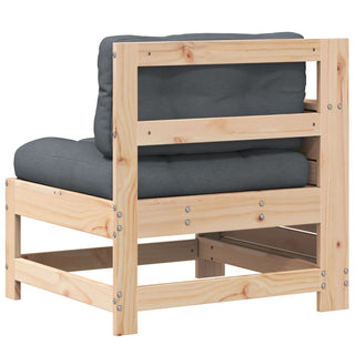 vidaXL Garden Armrest Sofa with Cushion Solid Wood Pine - 844920 - Sofa In Store