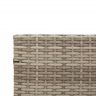 vidaXL Garden Sofa with Table and Cushions L-Shaped Grey Poly Rattan - 369041 - Sofa In Store