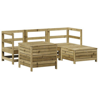 vidaXL 5 Piece Garden Sofa Set Impregnated Wood Pine - 3250491 - Sofa In Store