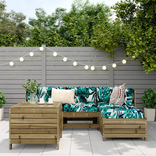 vidaXL 5 Piece Garden Sofa Set Impregnated Wood Pine - 3250491 - Sofa In Store