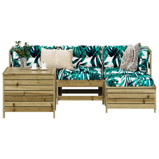 vidaXL 5 Piece Garden Sofa Set Impregnated Wood Pine - 3250491 - Sofa In Store
