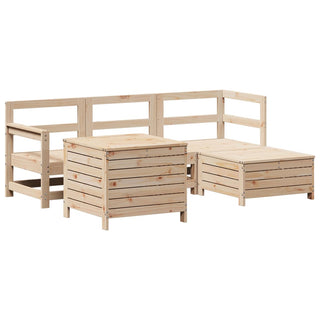 vidaXL 5 Piece Garden Sofa Set Solid Wood Pine - 3250492 - Sofa In Store