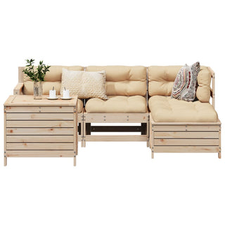 vidaXL 5 Piece Garden Sofa Set Solid Wood Pine - 3250492 - Sofa In Store