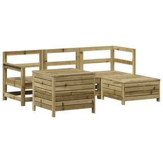 vidaXL 5 Piece Garden Sofa Set Impregnated Wood Pine - 3250495 - Sofa In Store