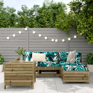 vidaXL 5 Piece Garden Sofa Set Impregnated Wood Pine - 3250495 - Sofa In Store