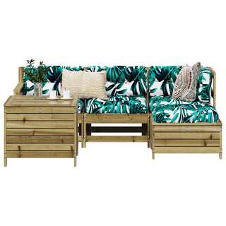 vidaXL 5 Piece Garden Sofa Set Impregnated Wood Pine - 3250495 - Sofa In Store