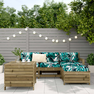 vidaXL 5 Piece Garden Sofa Set Impregnated Wood Pine - 3250499 - Sofa In Store