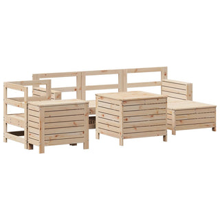 vidaXL 7 Piece Garden Sofa Set Solid Wood Pine - 3250508 - Sofa In Store