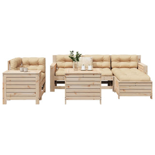 vidaXL 7 Piece Garden Sofa Set Solid Wood Pine - 3250508 - Sofa In Store