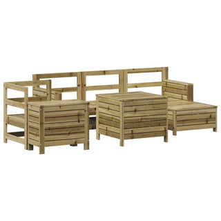 vidaXL 7 Piece Garden Sofa Set Impregnated Wood Pine - 3250511 - Sofa In Store