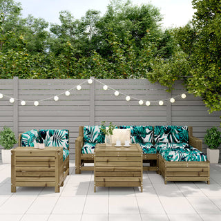 vidaXL 7 Piece Garden Sofa Set Impregnated Wood Pine - 3250511 - Sofa In Store