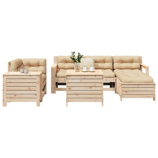 vidaXL 7 Piece Garden Sofa Set Solid Wood Pine - 3250512 - Sofa In Store