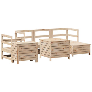 vidaXL 7 Piece Garden Sofa Set Solid Wood Pine - 3250528 - Sofa In Store