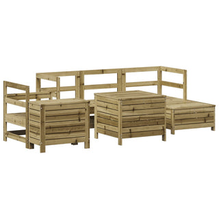 vidaXL 7 Piece Garden Sofa Set Impregnated Wood Pine - 3250531 - Sofa In Store