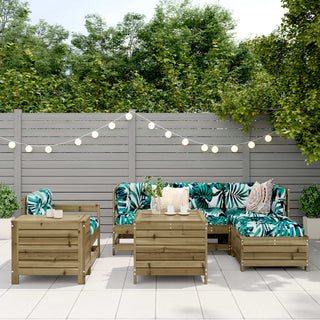 vidaXL 7 Piece Garden Sofa Set Impregnated Wood Pine - 3250531 - Sofa In Store