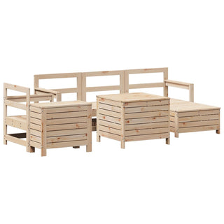 vidaXL 7 Piece Garden Sofa Set Solid Wood Pine - 3250536 - Sofa In Store