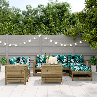 vidaXL 7 Piece Garden Sofa Set Impregnated Wood Pine - 3250543 - Sofa In Store