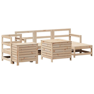 vidaXL 7 Piece Garden Sofa Set Solid Wood Pine - 3250544 - Sofa In Store