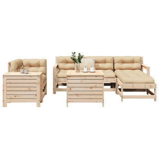 vidaXL 7 Piece Garden Sofa Set Solid Wood Pine - 3250544 - Sofa In Store