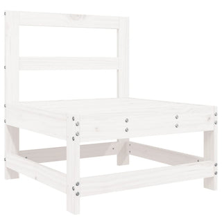 vidaXL 7 Piece Garden Sofa Set White Solid Wood Pine - 3250545 - Sofa In Store