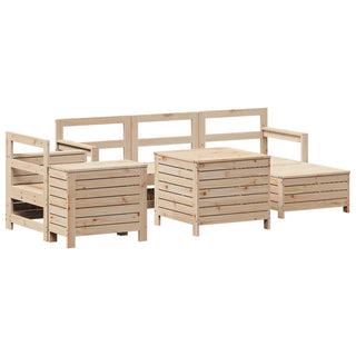 vidaXL 7 Piece Garden Sofa Set Solid Wood Pine - 3250548 - Sofa In Store