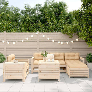 vidaXL 7 Piece Garden Sofa Set Solid Wood Pine - 3250548 - Sofa In Store