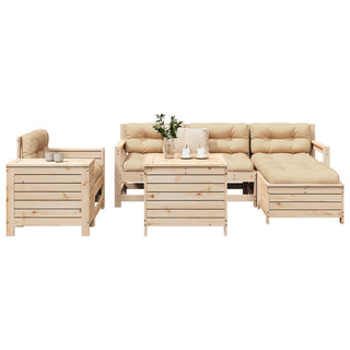 vidaXL 7 Piece Garden Sofa Set Solid Wood Pine - 3250548 - Sofa In Store