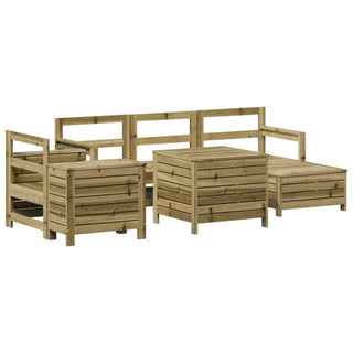 vidaXL 7 Piece Garden Sofa Set Impregnated Wood Pine - 3250551 - Sofa In Store