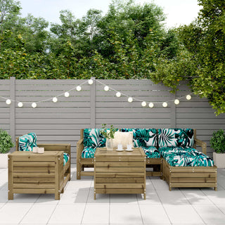 vidaXL 7 Piece Garden Sofa Set Impregnated Wood Pine - 3250551 - Sofa In Store