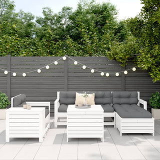 vidaXL 7 Piece Garden Sofa Set White Solid Wood Pine - 3250553 - Sofa In Store
