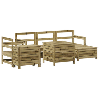vidaXL 7 Piece Garden Sofa Set Impregnated Wood Pine - 3250555 - Sofa In Store